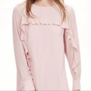 Ruffled long sleeve blouse